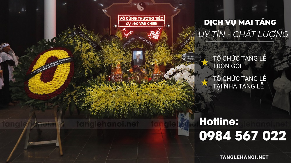 Trang trí hoa tang lễ tại Tp Hà Nội