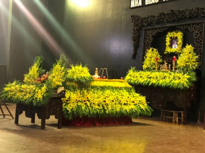 Trang trí phòng tang lễ tại Nhà Tang Lễ