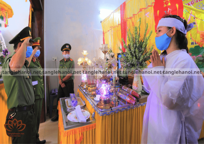 Tang lễ dành cho cán bộ của ngành công an nhân dân