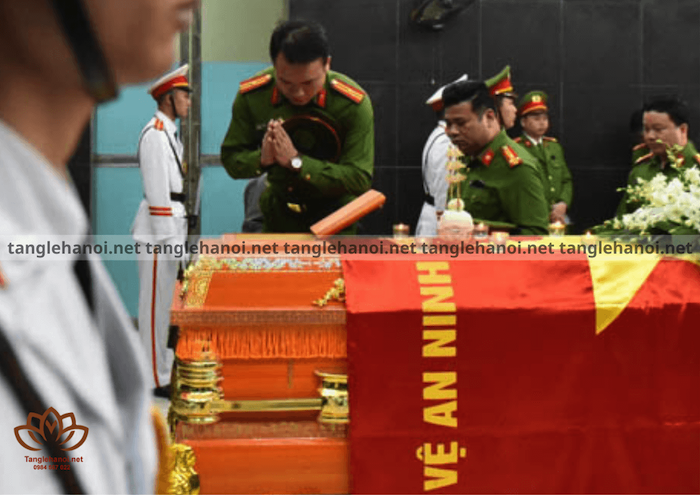 Tổ chức tang lễ dành cho cán bộ công an