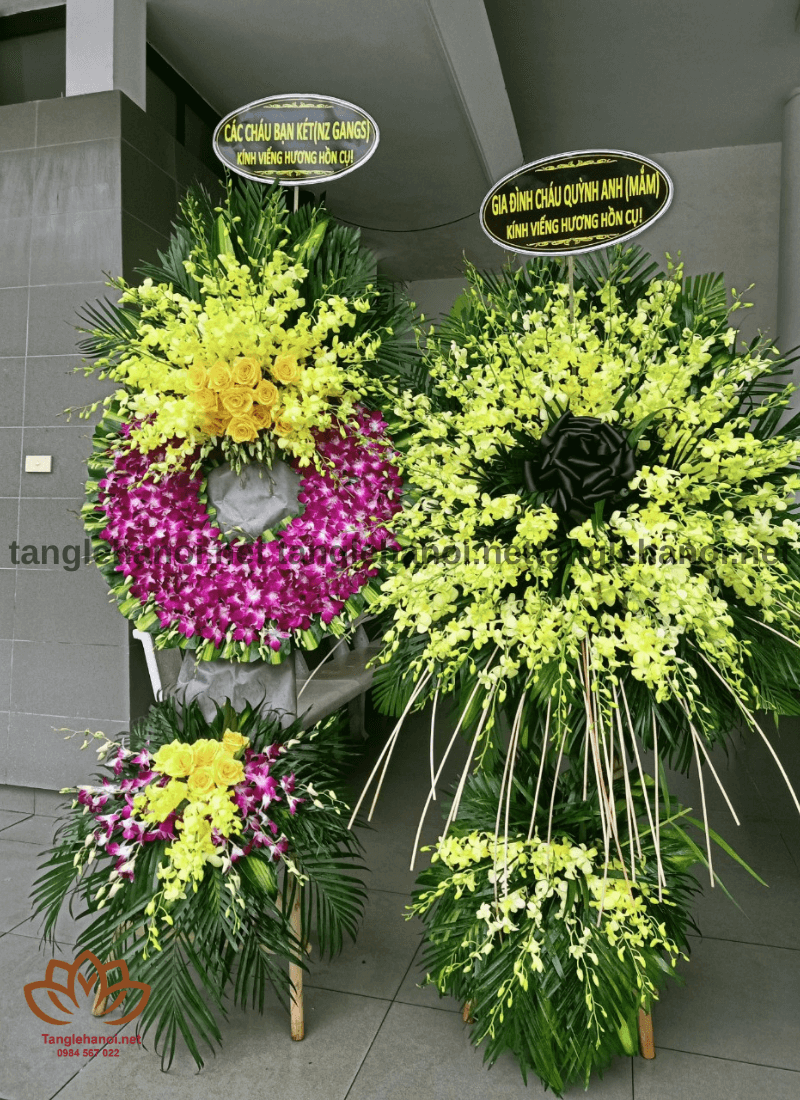 Mẫu vòng hoa tang lễ 17