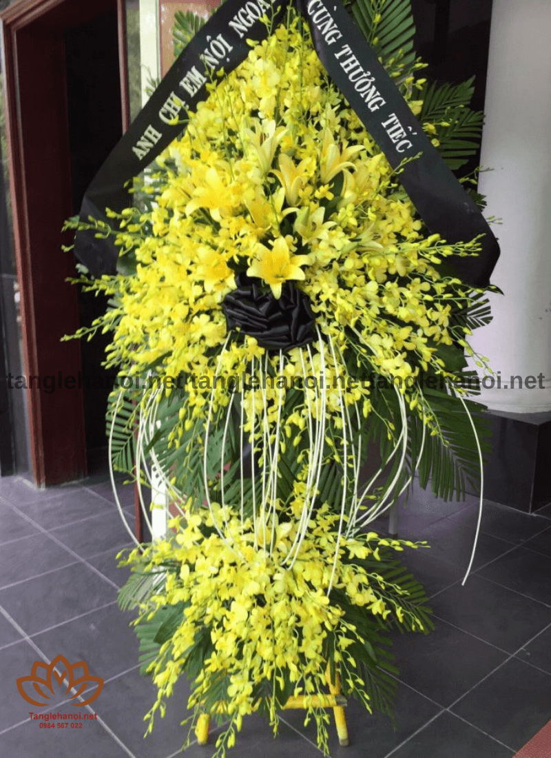 Mẫu vòng hoa tang lễ 15